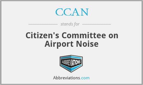 CCAN - Citizen's Committee on Airport Noise