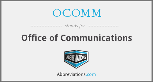 OCOMM - Office of Communications
