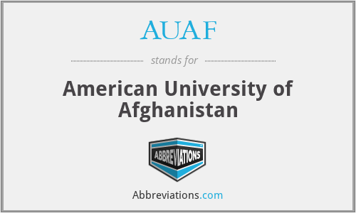 AUAF - American University of Afghanistan