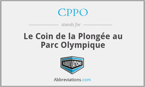 CPPO - Le Coin de la Plongée au Parc Olympique