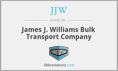 JJW - James J. Williams Bulk Transport Company