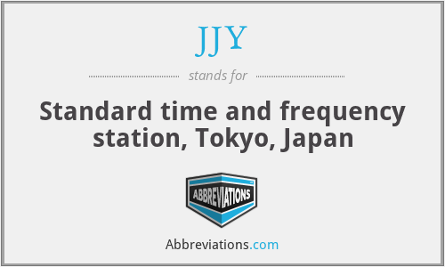 JJY - Standard time and frequency station, Tokyo, Japan