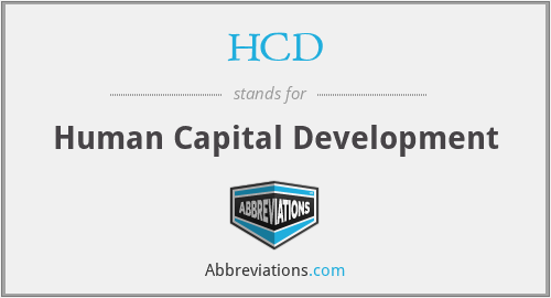 HCD - Human Capital Development