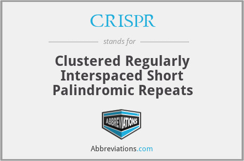 CRISPR - Clustered Regularly Interspaced Short Palindromic Repeats