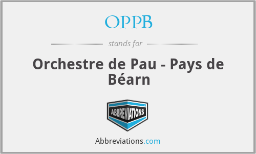 OPPB - Orchestre de Pau - Pays de Béarn