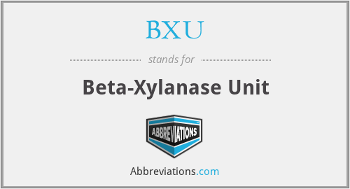 BXU - Beta-Xylanase Unit