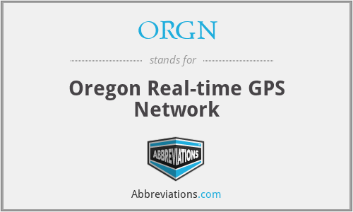 ORGN - Oregon Real-time GPS Network