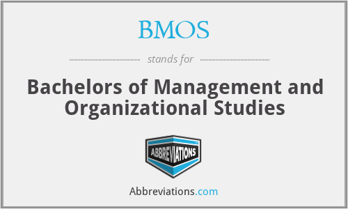 BMOS - Bachelors of Management and Organizational Studies