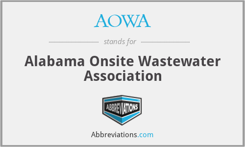 AOWA - Alabama Onsite Wastewater Association