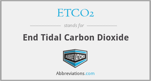 ETCO2 - End Tidal Carbon Dioxide