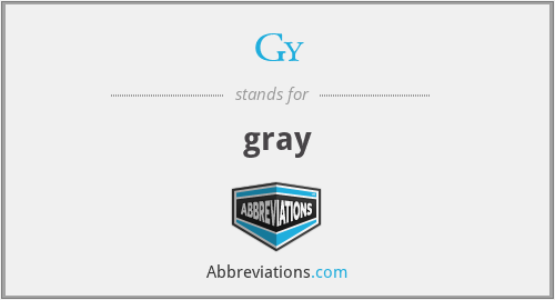 Gy - gray