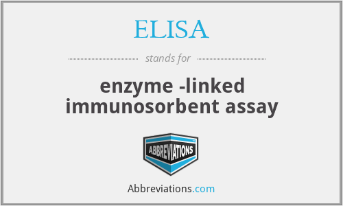 ELISA - enzyme -linked immunosorbent assay
