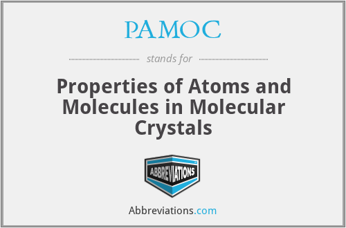 PAMOC - Properties of Atoms and Molecules in Molecular Crystals
