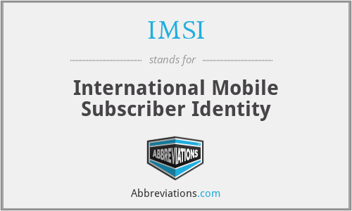 IMSI - International Mobile Subscriber Identity