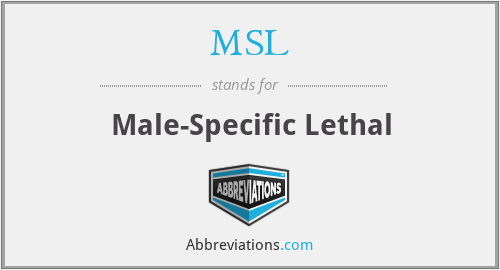 MSL - Male-Specific Lethal
