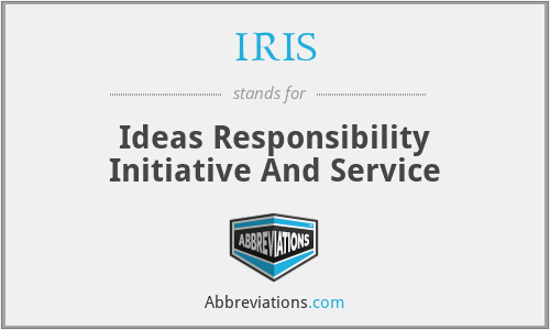 IRIS - Ideas Responsibility Initiative And Service