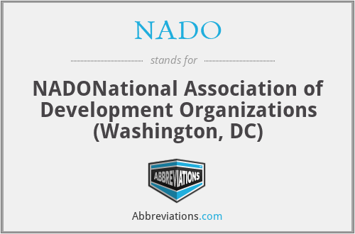 NADO - NADONational Association of Development Organizations (Washington, DC)