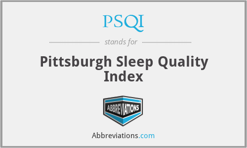 PSQI - Pittsburgh Sleep Quality Index