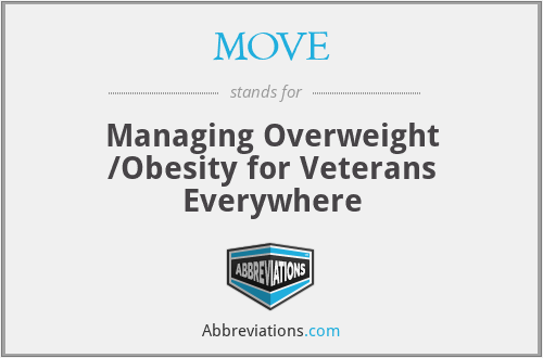 MOVE - Managing Overweight /Obesity for Veterans Everywhere