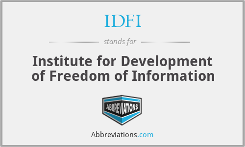 IDFI - Institute for Development of Freedom of Information