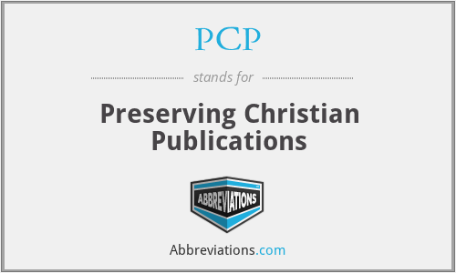 PCP - Preserving Christian Publications