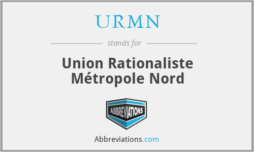 URMN - Union Rationaliste Métropole Nord