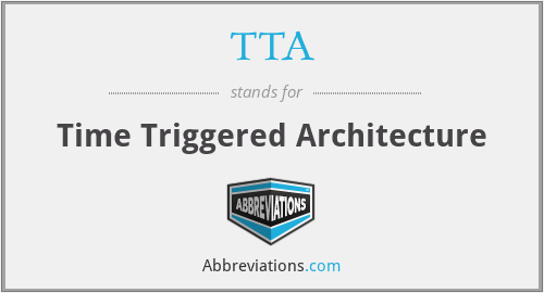 TTA - Time Triggered Architecture