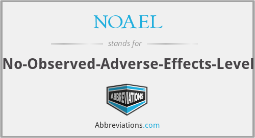 NOAEL - No-Observed-Adverse-Effects-Level