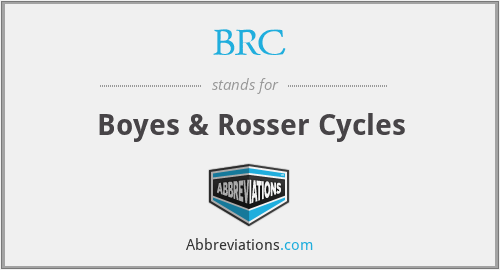BRC - Boyes & Rosser Cycles