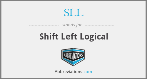 SLL - Shift Left Logical