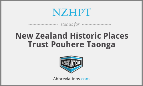 NZHPT - New Zealand Historic Places Trust Pouhere Taonga
