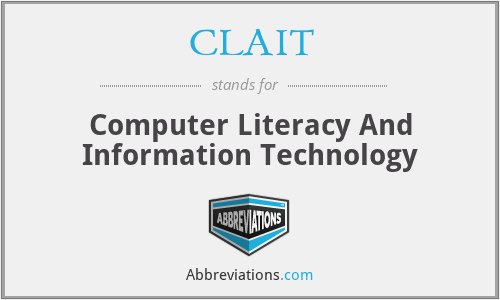CLAIT - Computer Literacy And Information Technology