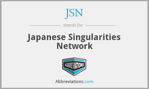 JSN - Japanese Singularities Network