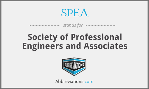 SPEA - Society of Professional Engineers and Associates