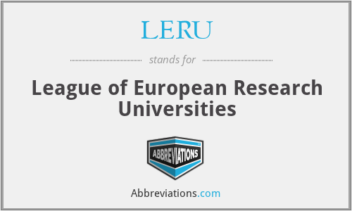 LERU - League of European Research Universities