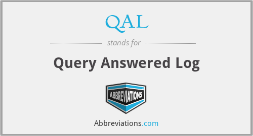 QAL - Query Answered Log