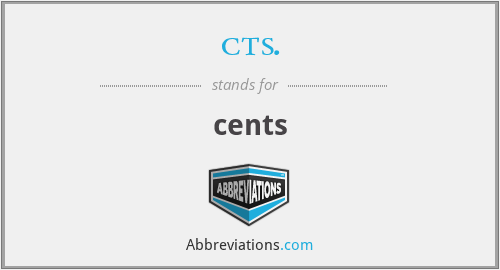 cts. - cents