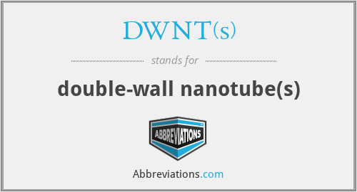 DWNT(s) - double-wall nanotube(s)