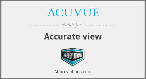ACUVUE - Accurate view