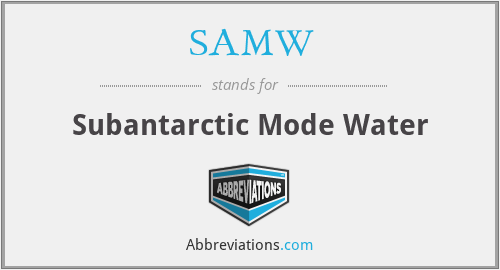 SAMW - Subantarctic Mode Water