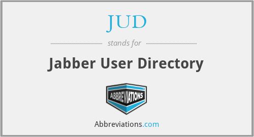JUD - Jabber User Directory
