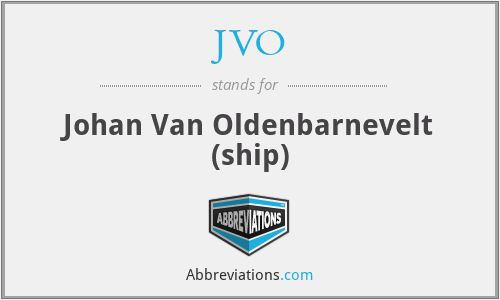 JVO - Johan Van Oldenbarnevelt (ship)