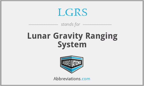 LGRS - Lunar Gravity Ranging System