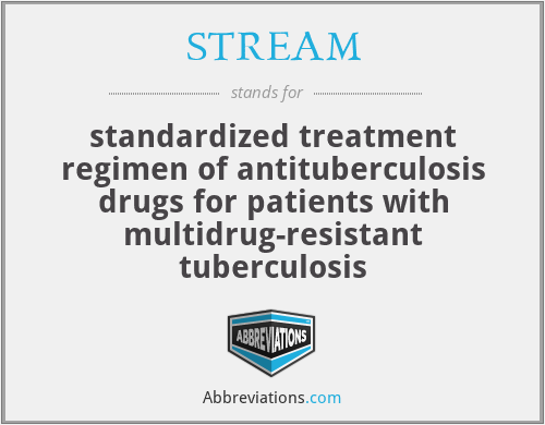 STREAM - standardized treatment regimen of antituberculosis drugs for patients with multidrug-resistant tuberculosis