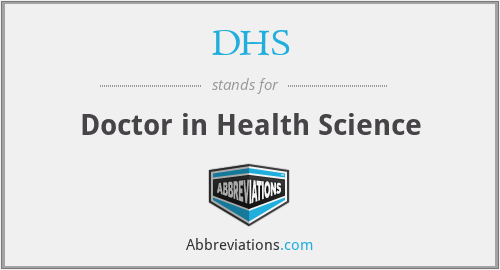 DHS - Doctor in Health Science
