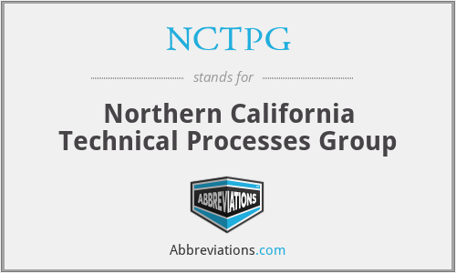 NCTPG - Northern California Technical Processes Group