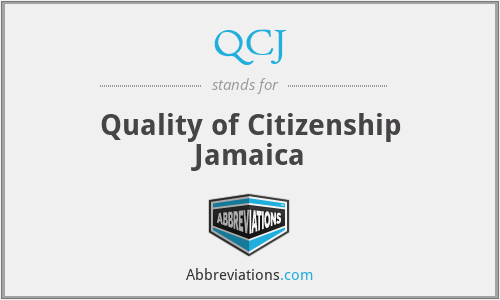 QCJ - Quality of Citizenship Jamaica