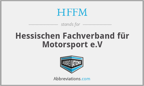 HFFM - Hessischen Fachverband für Motorsport e.V