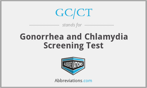 GC/CT - Gonorrhea and Chlamydia Screening Test
