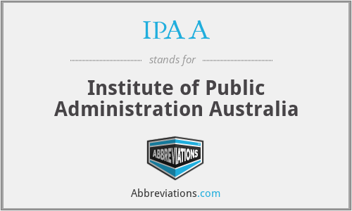 IPAA - Institute of Public Administration Australia